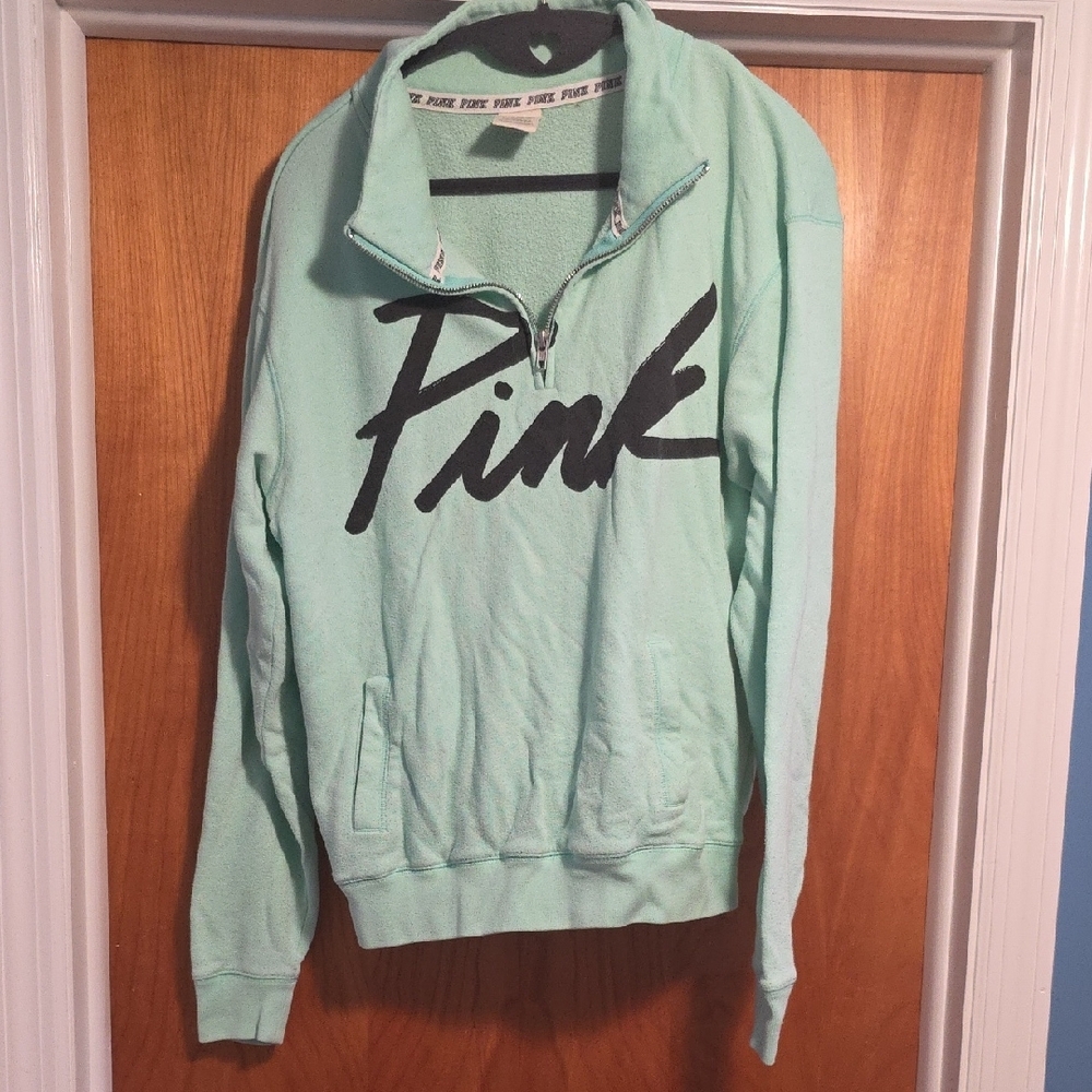 PINK Victoria's Secret Mint Green Sweatshirt